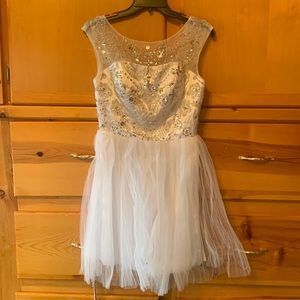 Bright white holiday dress.  Stunning